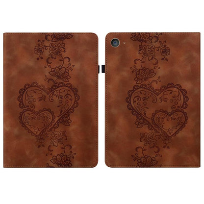 Love Hearts Embossed Leather Smart Tablet Case, For iPad Air 13 2025 / 2024 / Pro 12.9, For iPad mini 6 / mini 2024, For iPad 10.2 2021 / Air 10.5, For iPad mini 5 / 4 / 3 / 2 / 1