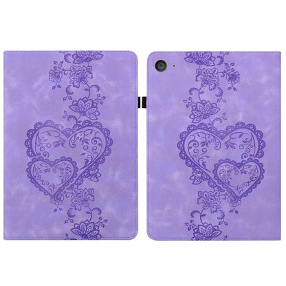 Love Hearts Embossed Leather Smart Tablet Case, For iPad Air 13 2025 / 2024 / Pro 12.9, For iPad mini 6 / mini 2024, For iPad 10.2 2021 / Air 10.5, For iPad mini 5 / 4 / 3 / 2 / 1