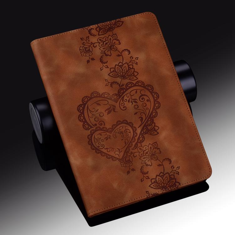 Love Hearts Embossed Leather Smart Tablet Case, For iPad Air / Air 2 / 9.7 2017 / 2018