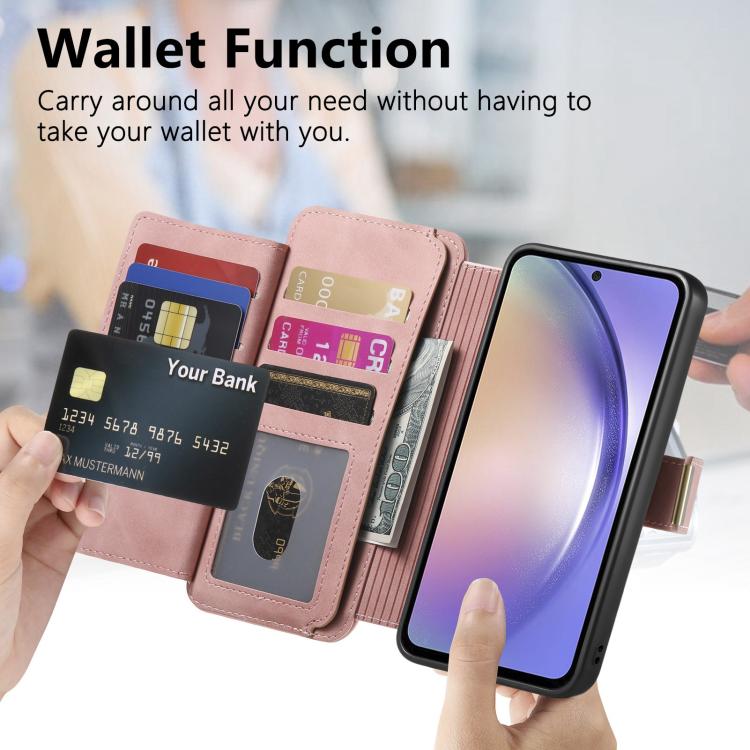 Ring Zipper Wallet RFID Blocking MagSafe Leather Phone Case, For OnePlus 15T, For OnePlus Ace 5 / 5 Pro, For OnePlus 13