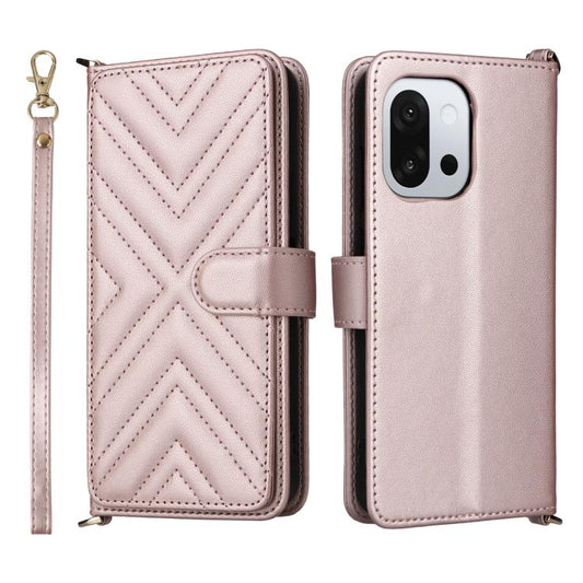 Multifunctional 6-Card Slots Leather Phone Case with Wrist Strap, For OnePlus 13T 5G, For OnePlus Ace 5 / Ace 5 Pro 5G / 13R 5G