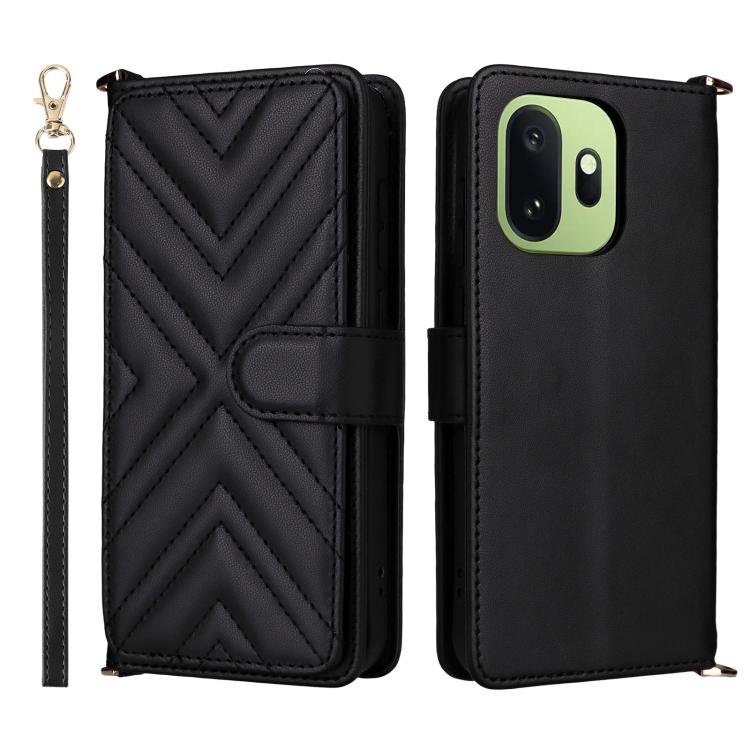 Multifunctional 6-Card Slots Leather Phone Case with Wrist Strap, For OnePlus Turbo 6 / Turbo 6V / Nord 6, For OnePlus 15T 5G, For OnePlus Ace 6 / Ace 6T / 15R, For OnePlus 15, For OnePlus Nord 5 / OnePlus Ace 5 Ultra                                   ...