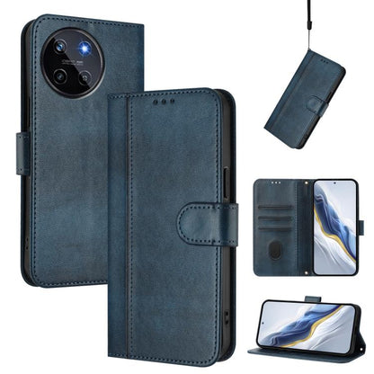 Line Splicing Buckle Retro Leather Phone Case, For Realme 11 5G Global / C67 5G India, For Realme 11 4G Global, For Realme GT5 240W / GT5