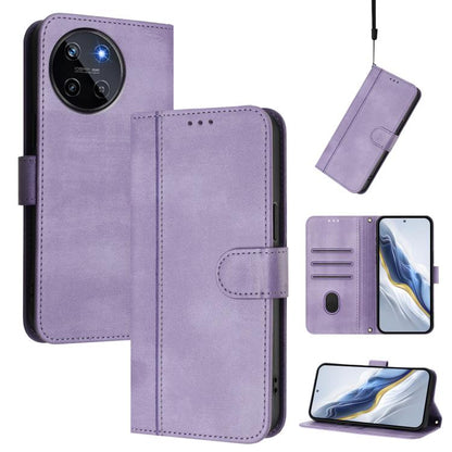 Line Splicing Buckle Retro Leather Phone Case, For Realme 11 5G Global / C67 5G India, For Realme 11 4G Global, For Realme GT5 240W / GT5