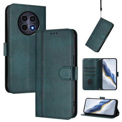 Line Splicing Buckle Retro Leather Phone Case, For Realme GT 7 Pro / GT7 Pro Racing, For Realme C63 5G Global, For Realme 12 5G / 12x 5G / C65 5G Global