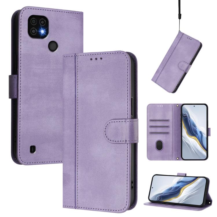 Line Splicing Buckle Retro Leather Phone Case, For Realme GT Neo 3, For Realme 9 Pro 5G Global / 9 5G EU Version, For Realme C20 / C11 2021 / C21