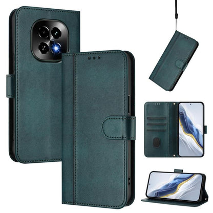 Line Splicing Buckle Retro Leather Phone Case, For Realme GT 7 Pro / GT7 Pro Racing, For Realme C63 5G Global, For Realme 12 5G / 12x 5G / C65 5G Global