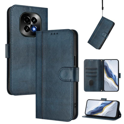 Line Splicing Buckle Retro Leather Phone Case, For Realme GT 7 Pro / GT7 Pro Racing, For Realme C63 5G Global, For Realme 12 5G / 12x 5G / C65 5G Global