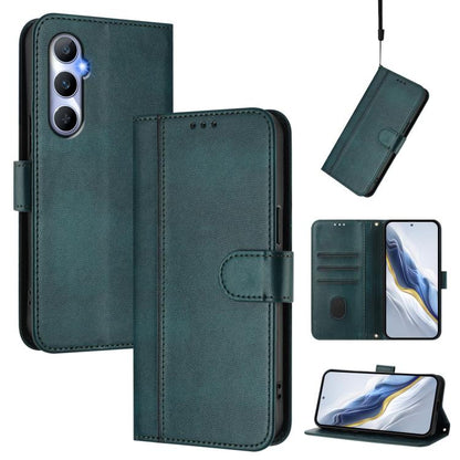 Line Splicing Buckle Retro Leather Phone Case, For Realme Narzo 60 Pro Global, For Realme C65 4G Global, For Realme C55 4G Global / Narzo N55