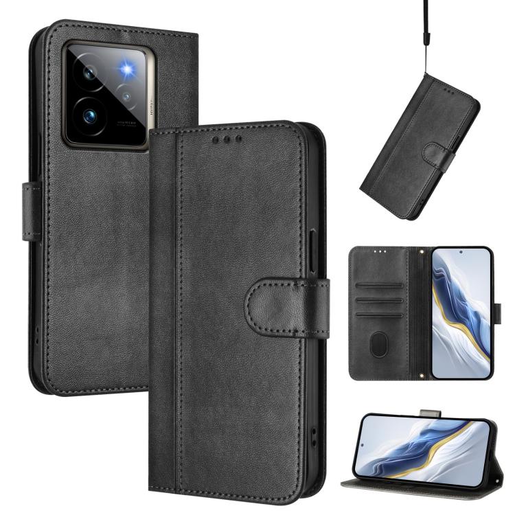 Line Splicing Buckle Retro Leather Phone Case, For Realme GT 7 Pro / GT7 Pro Racing, For Realme C63 5G Global, For Realme 12 5G / 12x 5G / C65 5G Global