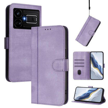 Line Splicing Buckle Retro Leather Phone Case, For Realme 11 5G Global / C67 5G India, For Realme 11 4G Global, For Realme GT5 240W / GT5