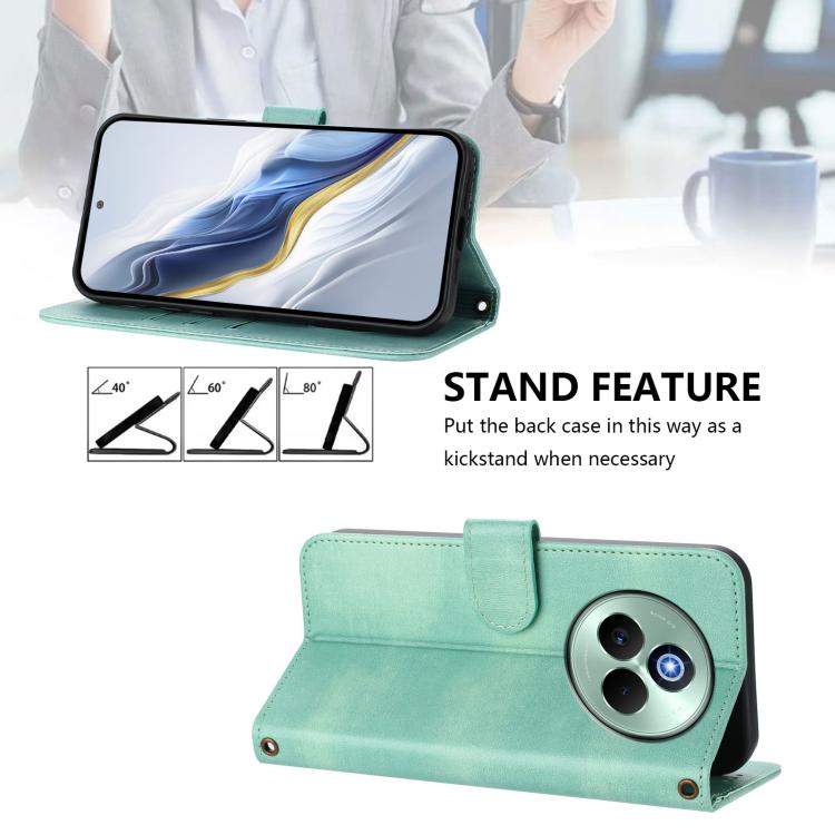Line Splicing Buckle Retro Leather Phone Case, For Realme P3 Pro 5G Global, For Realme 14 Pro+ 5G, For Realme C75 4G / 14x 5G Global