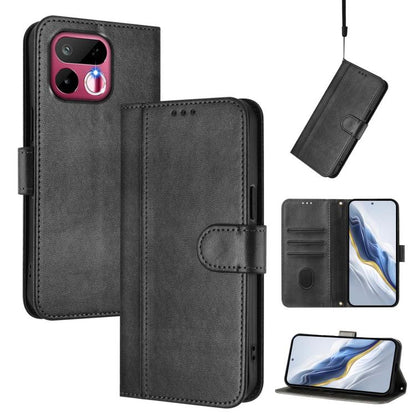 Line Splicing Buckle Retro Leather Phone Case, For Realme P4x 5G / OnePlus Nord CE6 Lite, For Realme 16T 5G Global, For Realme C100 5G