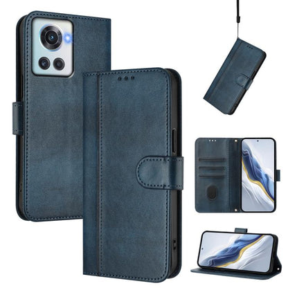 Line Splicing Buckle Retro Leather Phone Case, For OnePlus 10R / OnePlus Ace, For OnePlus Nord CE 2 5G, For OnePlus 10 Pro