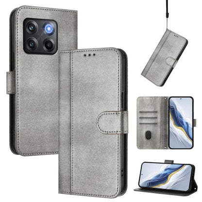 Line Splicing Buckle Retro Leather Phone Case, For OnePlus Nord N300, For OnePlus 10T / OnePlus Ace Pro, For OnePlus Nord 2T