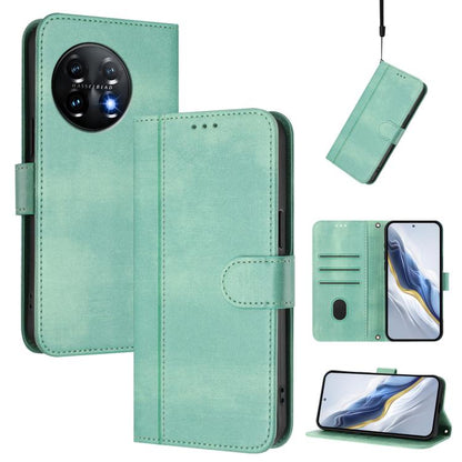 Line Splicing Buckle Retro Leather Phone Case, For OnePlus 11R, For Oneplus 11, For OnePlus Nord CE 3