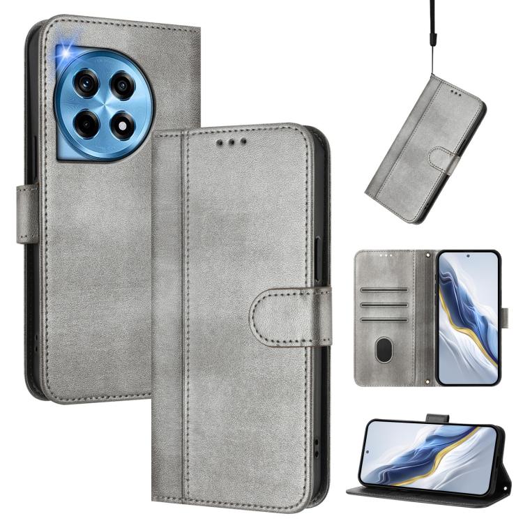 Line Splicing Buckle Retro Leather Phone Case, For OnePlus 12, For OnePlus Nord CE 3 Lite / Nord N30, For Oneplus Nord 3 / OnePlus Ace 2V