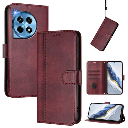 Line Splicing Buckle Retro Leather Phone Case, For OnePlus 12, For OnePlus Nord CE 3 Lite / Nord N30, For Oneplus Nord 3 / OnePlus Ace 2V