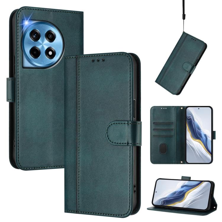 Line Splicing Buckle Retro Leather Phone Case, For OnePlus 12, For OnePlus Nord CE 3 Lite / Nord N30, For Oneplus Nord 3 / OnePlus Ace 2V
