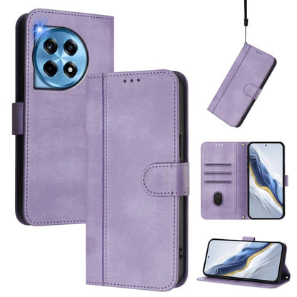 Line Splicing Buckle Retro Leather Phone Case, For OnePlus 12, For OnePlus Nord CE 3 Lite / Nord N30, For Oneplus Nord 3 / OnePlus Ace 2V