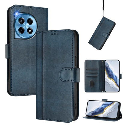 Line Splicing Buckle Retro Leather Phone Case, For OnePlus Nord CE4, For OnePlus Nord N30 SE, For OnePlus 12R