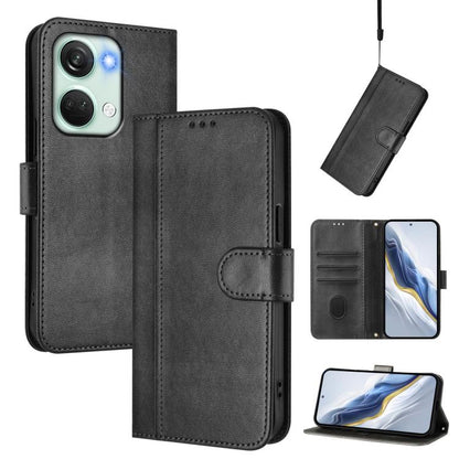 Line Splicing Buckle Retro Leather Phone Case, For OnePlus 12, For OnePlus Nord CE 3 Lite / Nord N30, For Oneplus Nord 3 / OnePlus Ace 2V