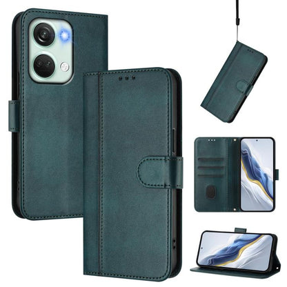Line Splicing Buckle Retro Leather Phone Case, For OnePlus 12, For OnePlus Nord CE 3 Lite / Nord N30, For Oneplus Nord 3 / OnePlus Ace 2V