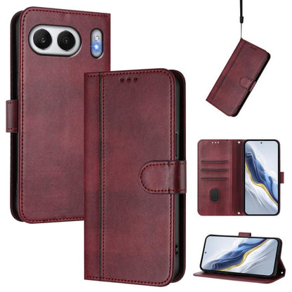 Line Splicing Buckle Retro Leather Phone Case, For OnePlus Nord 4, For OnePlus Nord CE4 Lite India, For OnePlus Nord CE 2 Lite 5G / Nord 2 Lite