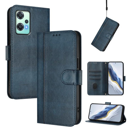 Line Splicing Buckle Retro Leather Phone Case, For OnePlus Nord 4, For OnePlus Nord CE4 Lite India, For OnePlus Nord CE 2 Lite 5G / Nord 2 Lite