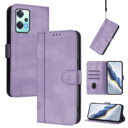 Line Splicing Buckle Retro Leather Phone Case, For OnePlus Nord 4, For OnePlus Nord CE4 Lite India, For OnePlus Nord CE 2 Lite 5G / Nord 2 Lite