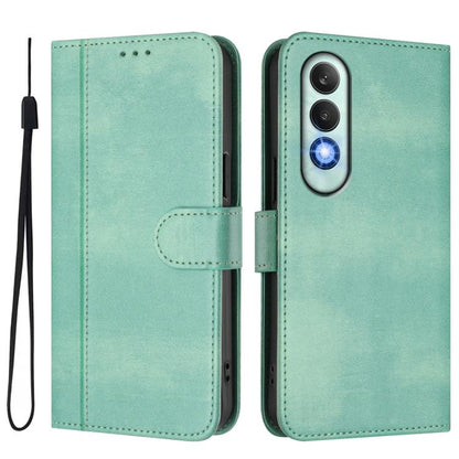 Line Splicing Buckle Retro Leather Phone Case, For OnePlus Nord CE4, For OnePlus Nord N30 SE, For OnePlus 12R
