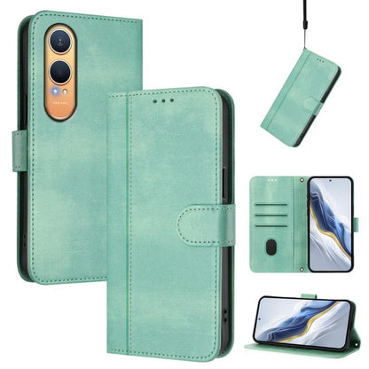 Line Splicing Buckle Retro Leather Phone Case, For OnePlus Nord 4, For OnePlus Nord CE4 Lite India, For OnePlus Nord CE 2 Lite 5G / Nord 2 Lite