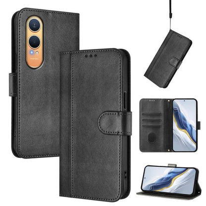 Line Splicing Buckle Retro Leather Phone Case, For OnePlus Nord 4, For OnePlus Nord CE4 Lite India, For OnePlus Nord CE 2 Lite 5G / Nord 2 Lite
