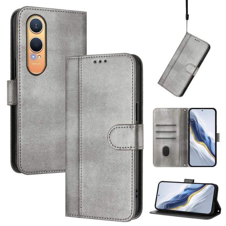 Line Splicing Buckle Retro Leather Phone Case, For OnePlus Nord 4, For OnePlus Nord CE4 Lite India, For OnePlus Nord CE 2 Lite 5G / Nord 2 Lite