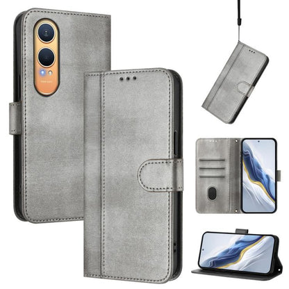 Line Splicing Buckle Retro Leather Phone Case, For OnePlus Nord 4, For OnePlus Nord CE4 Lite India, For OnePlus Nord CE 2 Lite 5G / Nord 2 Lite