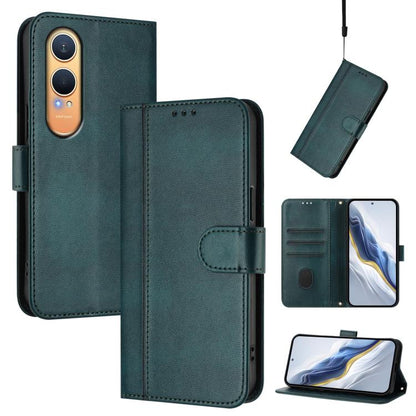 Line Splicing Buckle Retro Leather Phone Case, For OnePlus Nord 4, For OnePlus Nord CE4 Lite India, For OnePlus Nord CE 2 Lite 5G / Nord 2 Lite