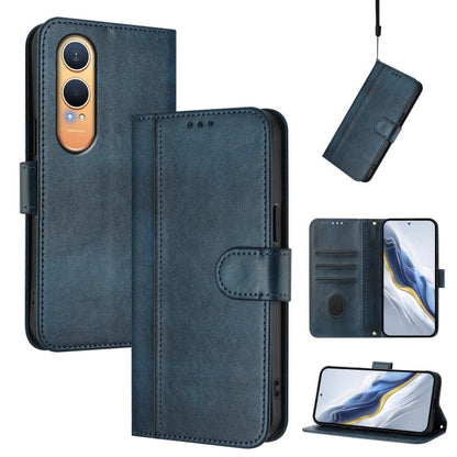 Line Splicing Buckle Retro Leather Phone Case, For OnePlus Nord 4, For OnePlus Nord CE4 Lite India, For OnePlus Nord CE 2 Lite 5G / Nord 2 Lite