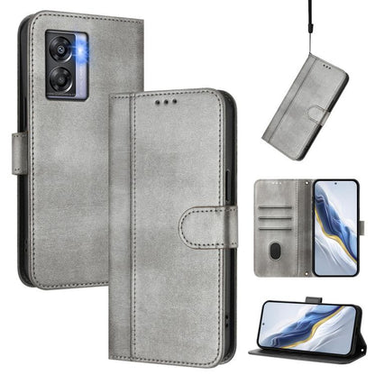 Line Splicing Buckle Retro Leather Phone Case, For OnePlus Nord N300, For OnePlus 10T / OnePlus Ace Pro, For OnePlus Nord 2T