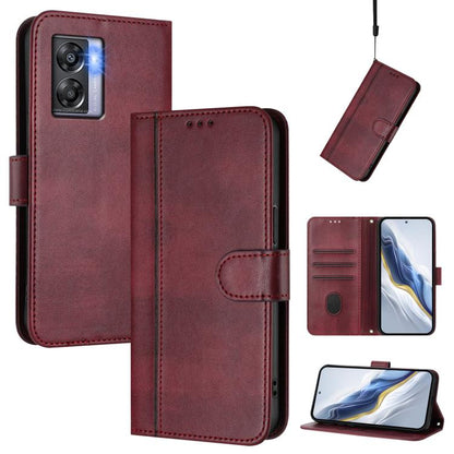 Line Splicing Buckle Retro Leather Phone Case, For OnePlus Nord N300, For OnePlus 10T / OnePlus Ace Pro, For OnePlus Nord 2T