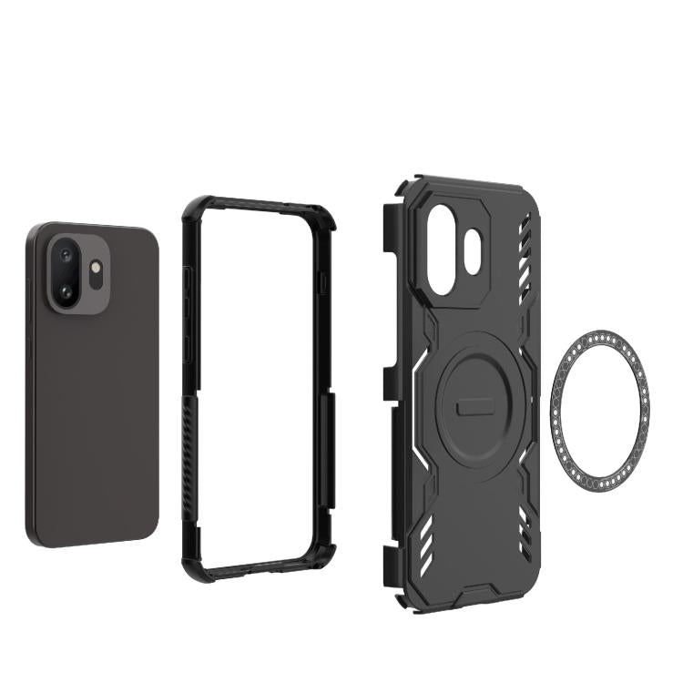 Butterfly Armor MagSafe Magnetic Ring Shockproof Phone Case, For OnePlus 15T 5G, For OnePlus Turbo 6 5G, For OnePlus 15R 5G Global, For OnePlus 15