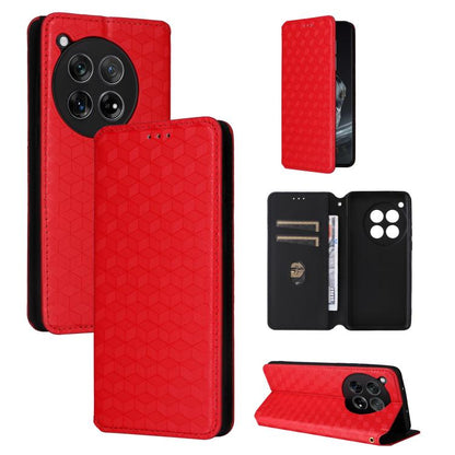 Cubic Grid Texture Flip Leather Phone Case, For OnePlus Ace 3V, For OnePlus Nord CE4, For OnePlus 12R / Ace 3, For OnePlus 12