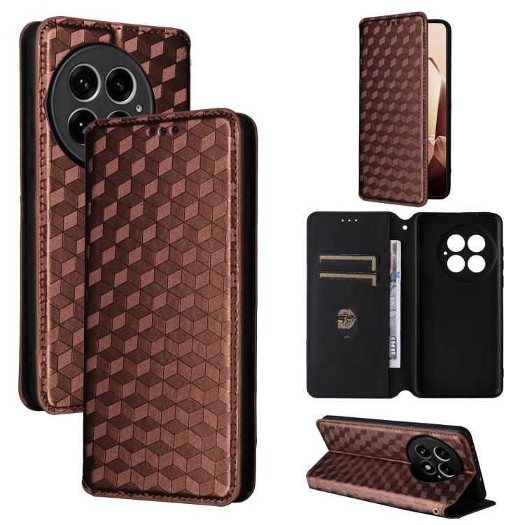 Cubic Grid Texture Flip Leather Phone Case, For OnePlus 13, For OnePlus Nord 4, For OnePlus Ace 3 Pro, For OnePlus Nord CE4 Lite
