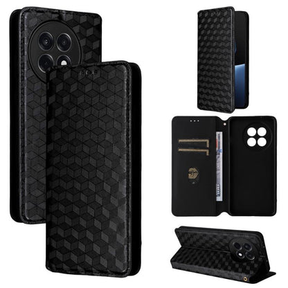 Cubic Grid Texture Flip Leather Phone Case, For OnePlus Nord 5 / OnePlus Ace 5 Ultra, For OnePlus Nord CE5 / Ace 5 Racing, For OnePlus 13T, For OnePlus 13R / Ace 5 / Ace 5 Pro
