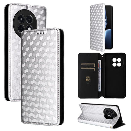 Cubic Grid Texture Flip Leather Phone Case, For OnePlus Nord 5 / OnePlus Ace 5 Ultra, For OnePlus Nord CE5 / Ace 5 Racing, For OnePlus 13T, For OnePlus 13R / Ace 5 / Ace 5 Pro