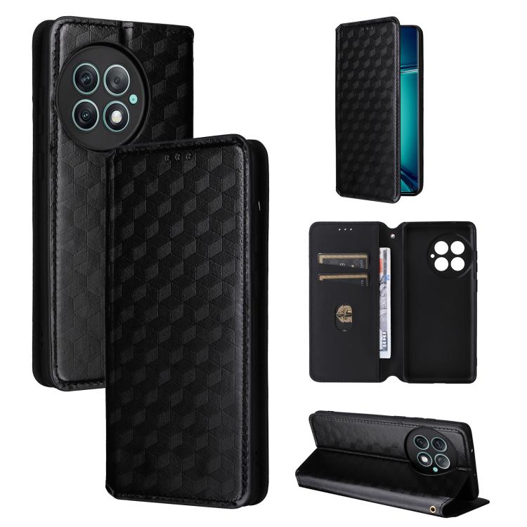 Cubic Grid Texture Flip Leather Phone Case, For OnePlus Ace 2 Pro, For OnePlus Nord CE3, For OnePlus Nord CE 3 Lite / Nord N30, For OnePlus Ace 2V / Nord 3