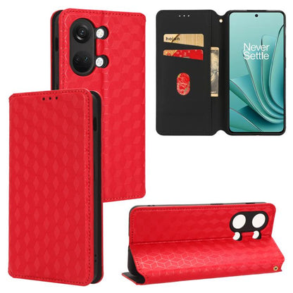 Cubic Grid Texture Flip Leather Phone Case, For OnePlus Ace 2 Pro, For OnePlus Nord CE3, For OnePlus Nord CE 3 Lite / Nord N30, For OnePlus Ace 2V / Nord 3