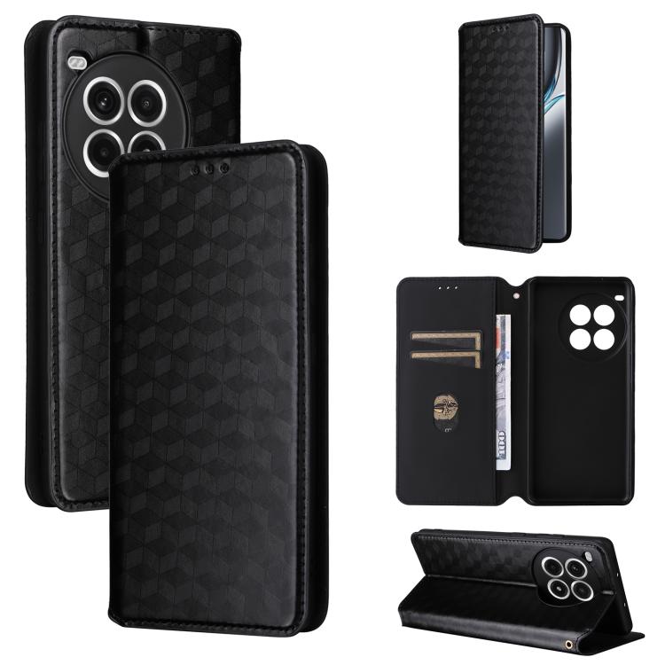Cubic Grid Texture Flip Leather Phone Case, For OnePlus 13, For OnePlus Nord 4, For OnePlus Ace 3 Pro, For OnePlus Nord CE4 Lite