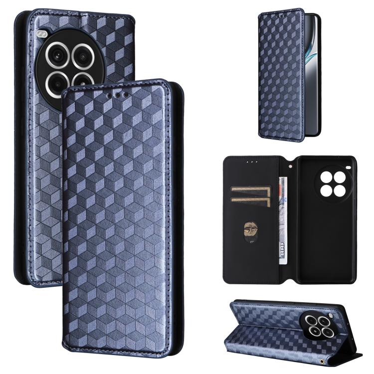 Cubic Grid Texture Flip Leather Phone Case, For OnePlus 13, For OnePlus Nord 4, For OnePlus Ace 3 Pro, For OnePlus Nord CE4 Lite
