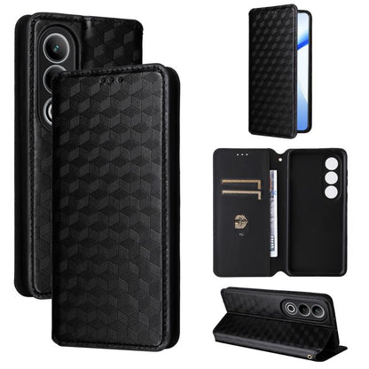 Cubic Grid Texture Flip Leather Phone Case, For OnePlus Ace 3V, For OnePlus Nord CE4, For OnePlus 12R / Ace 3, For OnePlus 12
