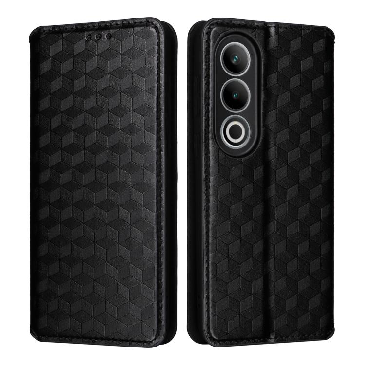 Cubic Grid Texture Flip Leather Phone Case, For OnePlus Ace 3V, For OnePlus Nord CE4, For OnePlus 12R / Ace 3, For OnePlus 12